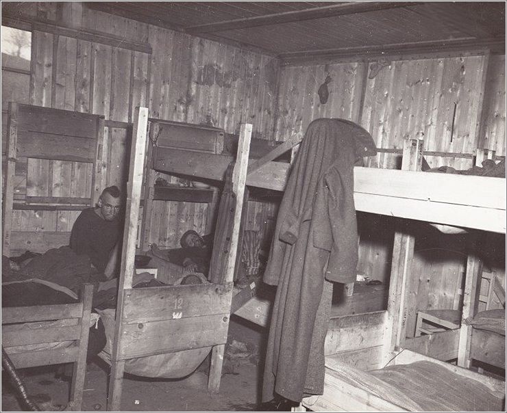 Inmates insdie the barracks
